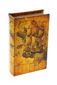 Шкатулка книга кожа "Морской круиз" 17х11х5 см 109250